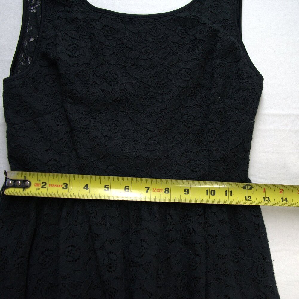 Little Black Lacey Backless Dress - Picture 7 of 8